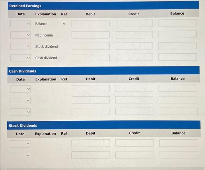 Corporation had the following stockholders' equity accounts. $1,508,000 Common Stock ($26 par