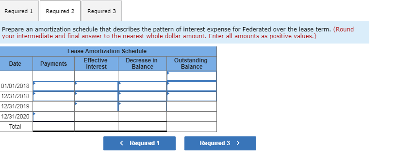the question** Federated Fabrications leased a tooling machine on January 1, 2018,
