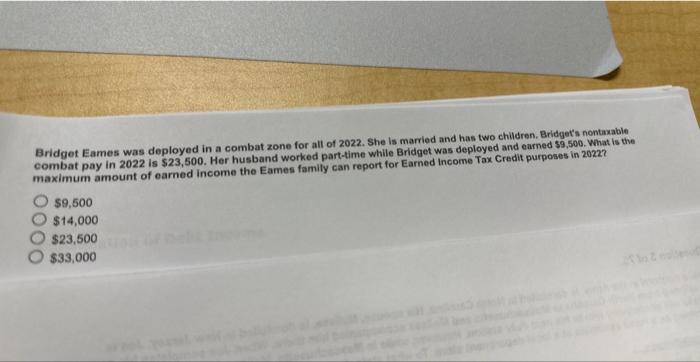  Bridget Eames was deployed in a combat zone for all of