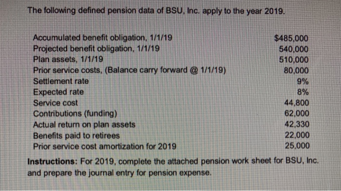  please help and provide calculations where needed The following defined pension