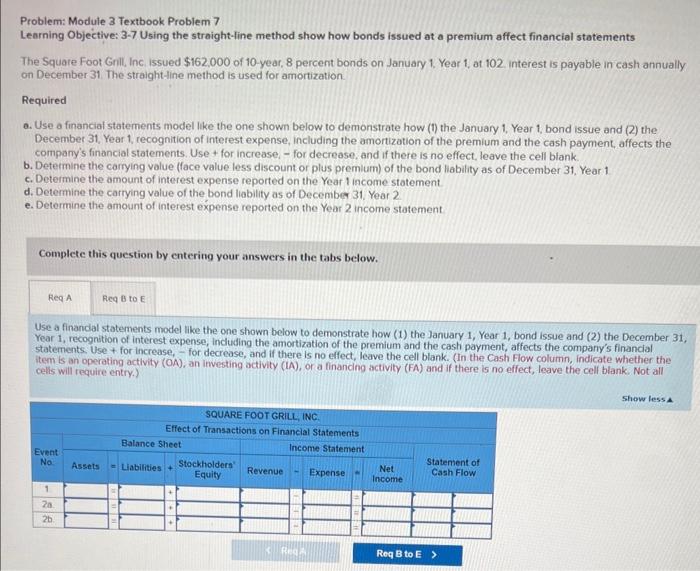7. Problem: Module 3 Textbook Problem 7 Learning Objective: 3-7 Using the