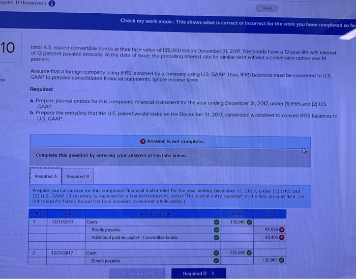 i need help please... apter 11 Homework Saved Check my work mode: