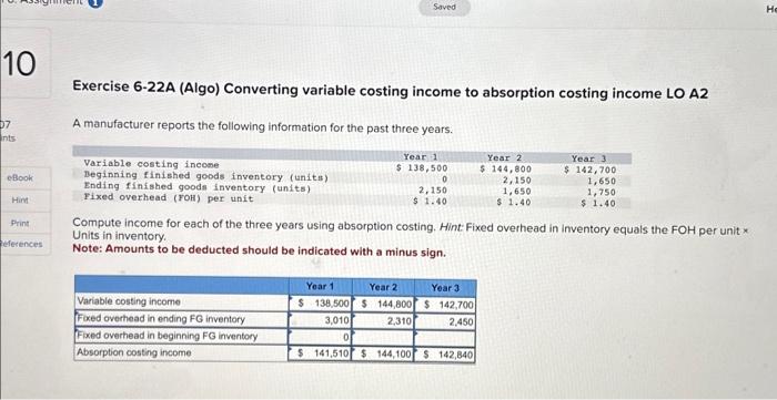 Variable costing income statement LO P2 Prepare an income statement under variable