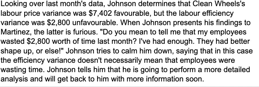 in the area of variance analysis, but Martinez believes that the company