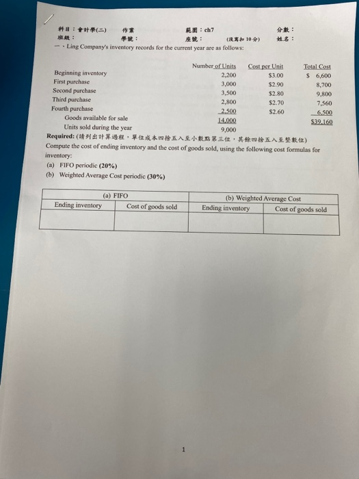  A: ##() #* #ch7 RE: A: (a* 10 ) - Ling