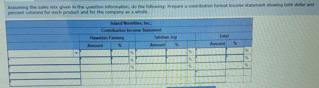 completely. Island Novelties, Inc., of Palau makes two products-Hawalian Fantasy and Tahitian