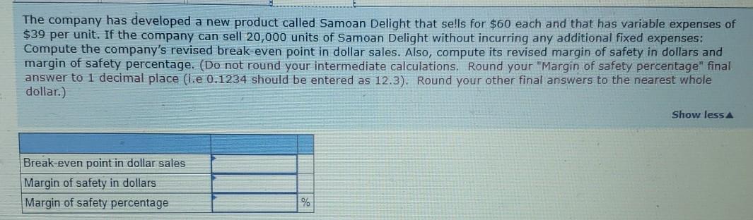 12 25,000 $ $ 100 30 6,000 Fixed expenses total $654,000 per