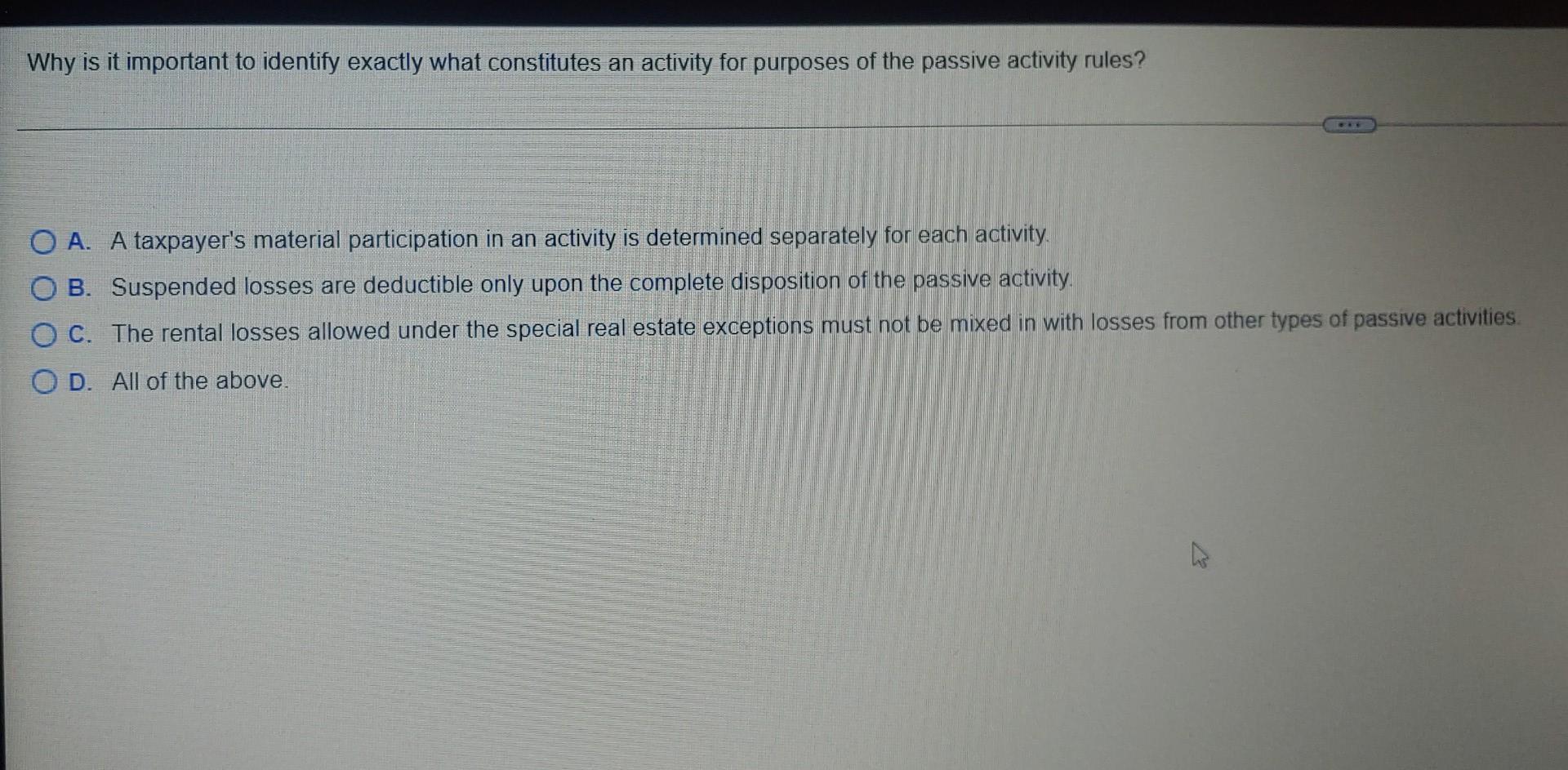  Why is it important to identify exactly what constitutes an activity