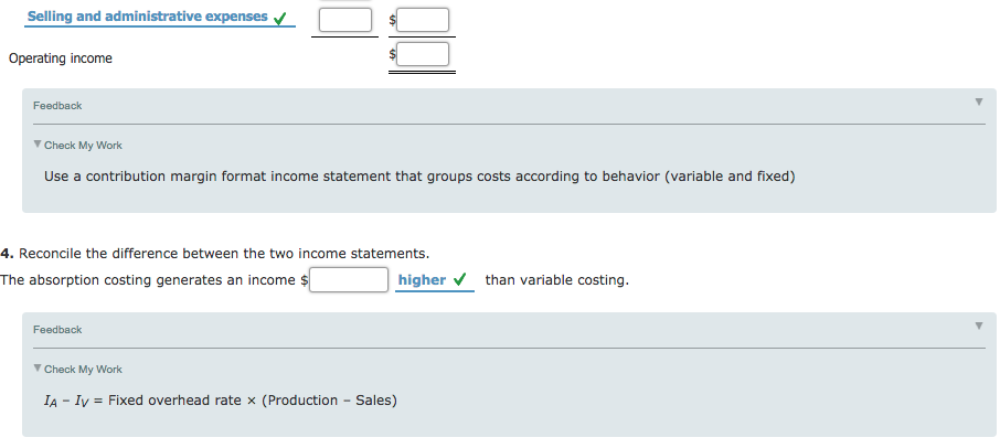 materials (4 lbs. @ $1.50) Direct labor (0.5 hr. $18) Variable overhead