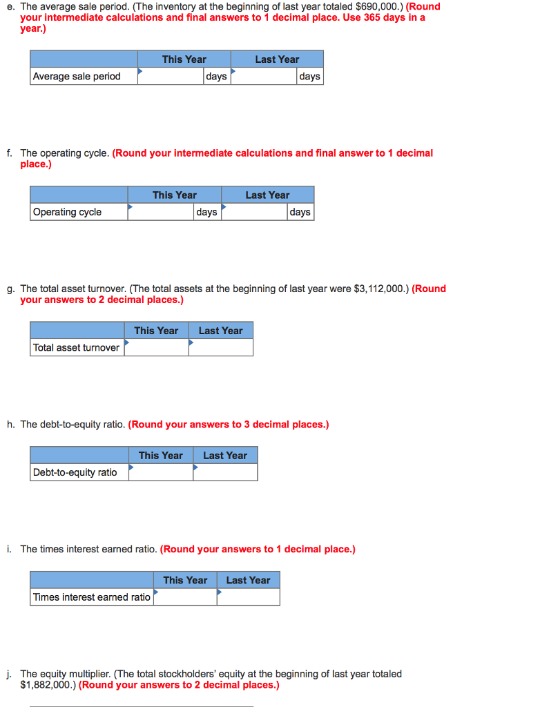 Year Sales Cost of goods sold Gross margin Selling and administrative expenses