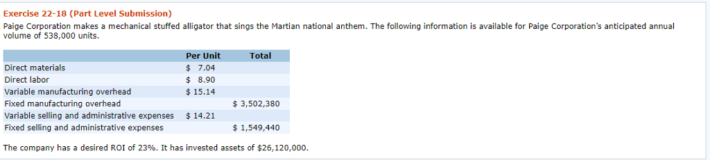 I need all the steps to answering this correctly please. Exercise 22-18