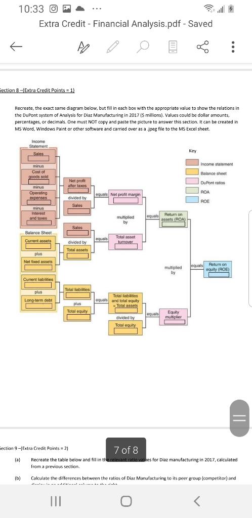 section 8. A Recreate, the exact same diagram below, but fill in
