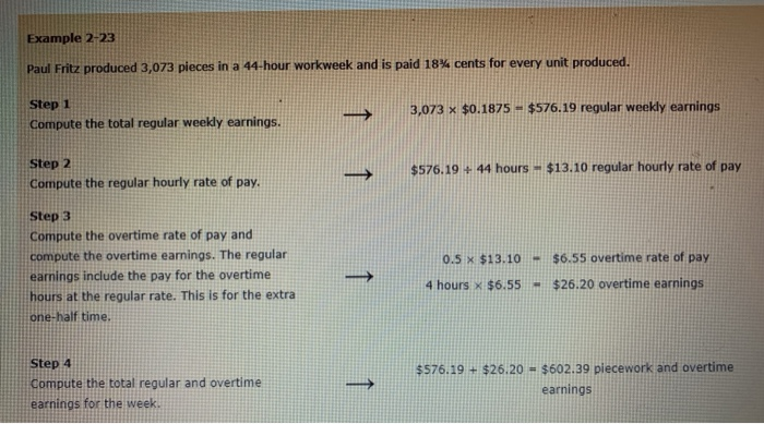 course, unless instructed otherwise, calculate hourly rates and overtime rates as follows: