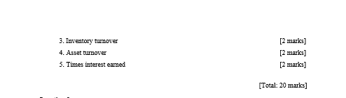 space provided. Question 1 The information for Sweet Farm Sdn Bhd for