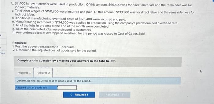 subset of the transactions that it recorded during a recent month is