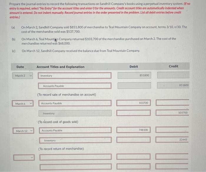 PLEASE ANSWER EVERYTHING Prepare the journal entries to record the following