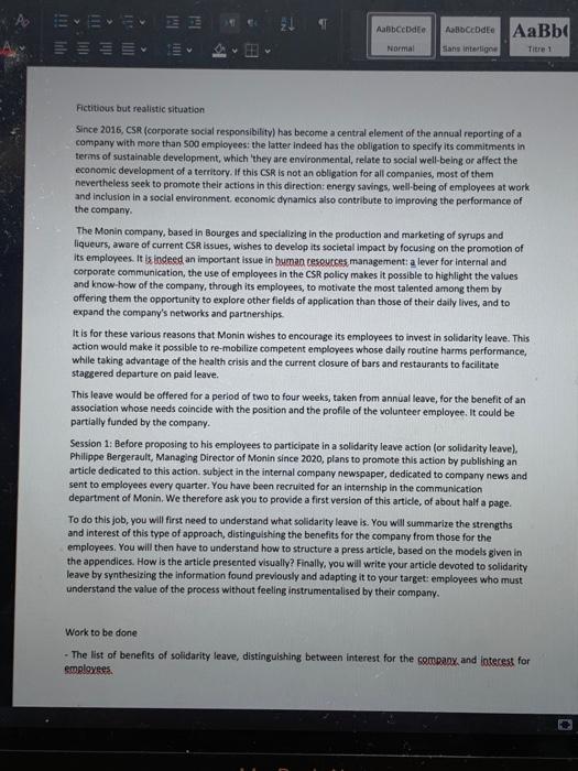  Aabbccbdte ABCDE AaBbc > Normal Sans intelige Titre 1 Fictitious but