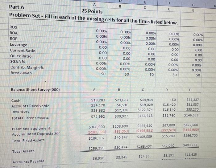  B om A Part A 25 Points Problem Set - Fill