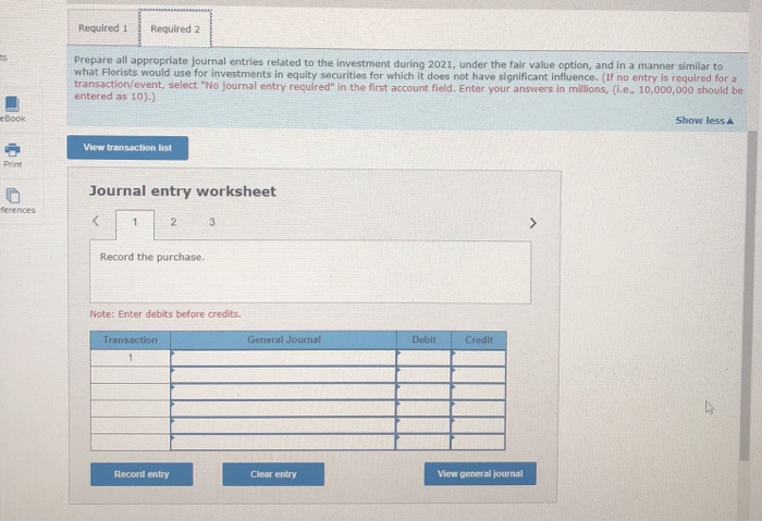 investments [LO12-6, 12-8) points As a long-term investment at the beginning of