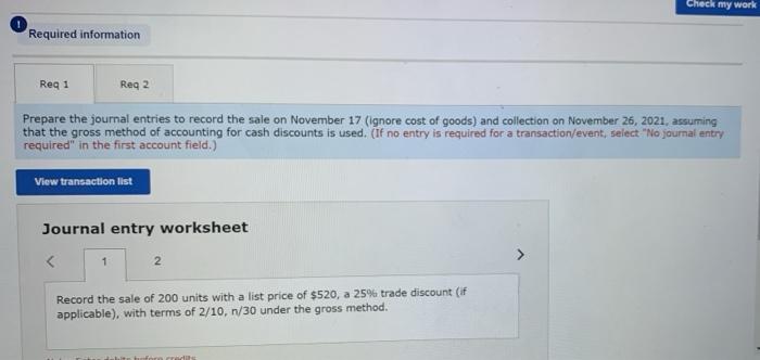 AND EXPLANATIONS PLEASE!! Check my work Required information [The following information applies