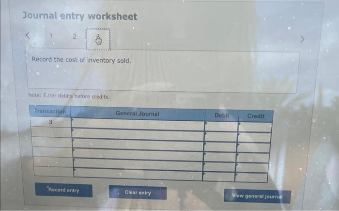 sold on account for $512,000. Required: Record transactions for the purchase and