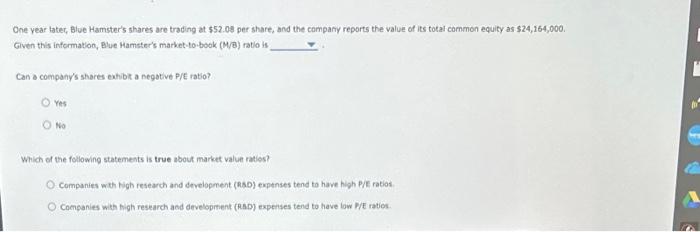 of a firm. However, another group of ratios, called marker value atios,