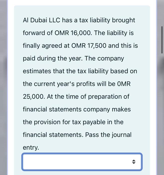 the year 2020. Sales OMR 1,600,000 Sales returns OMR 600.000 Cost of