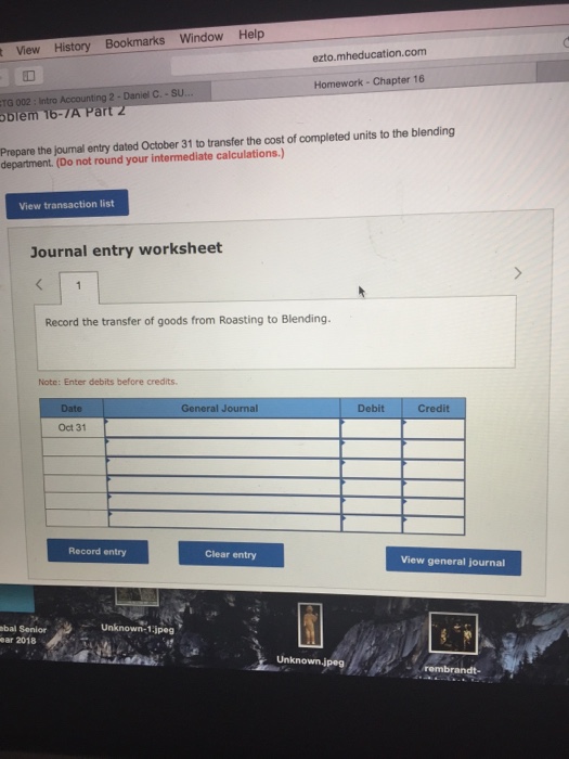 C3, C4, P4 The following information applies to the questions displayed below.