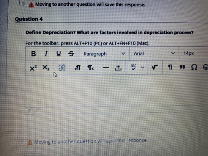 short answer La Moving to another question will save this response. Question