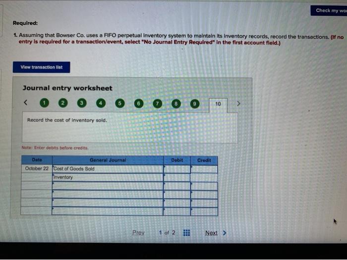 information applies to the questions displayed below.] At the beginning of October,