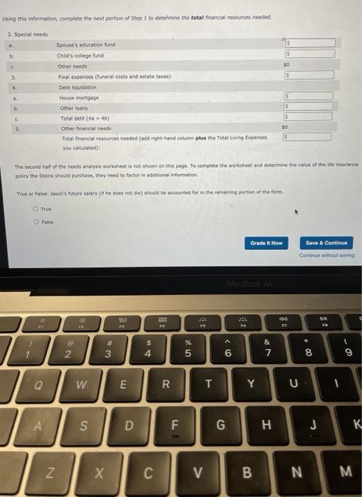 daughter, age 14. Jason is the primary earner, making $80,000 per year.