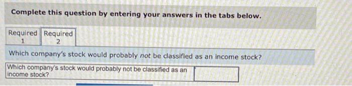 the dividend yield for each of these four separate companies. Which company's
