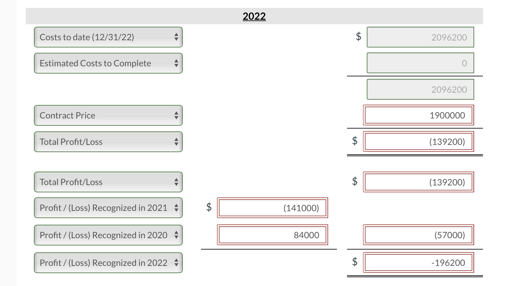 answer is 0, please enter 0. Do not leave any field blank.