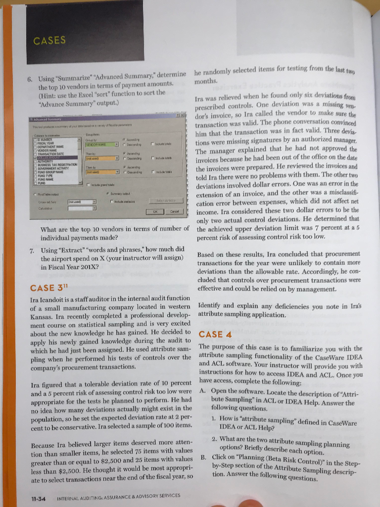 Please help with Case 3 only CASES Advanced Seary ples Opty