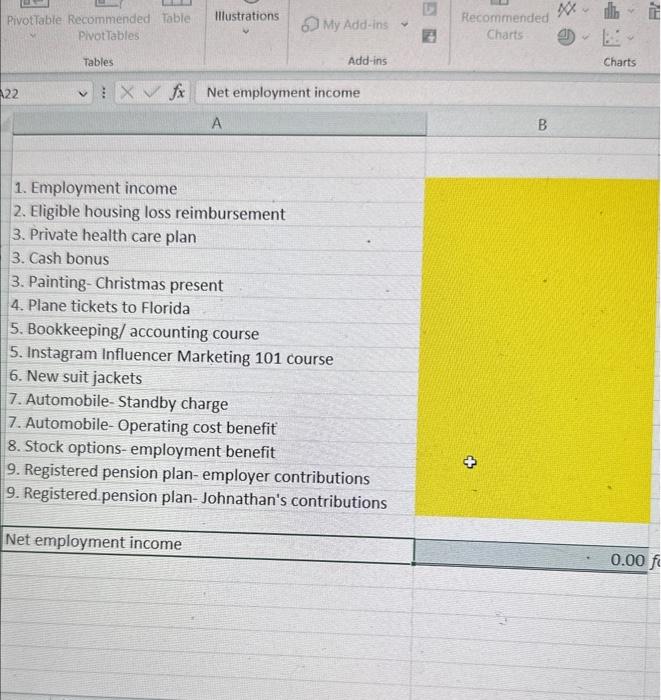 please read these 9 instructions carefully and fill the yellow boxes of