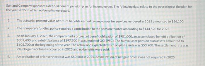 Please help with part (C3), Sunland Company's Partial Balance Sheet. Everything filled