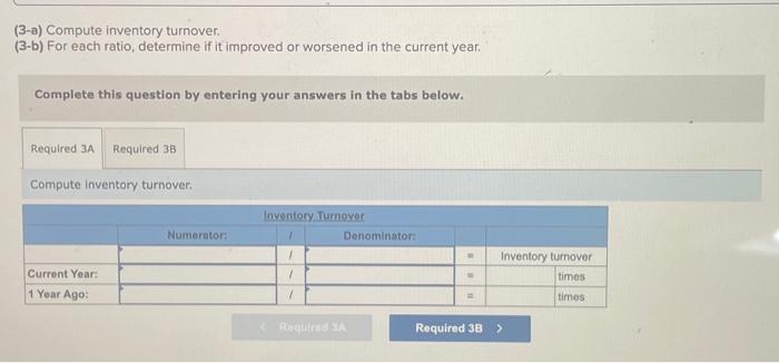 sales uncollected. (1-b) For each ratio, determine if it improved or worsened