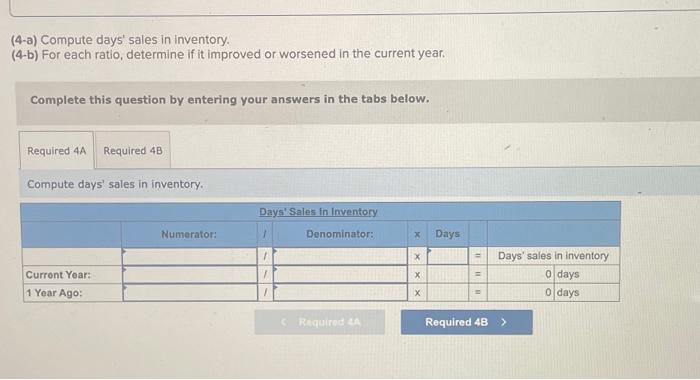 in the current yeat, Complete this question by entering your answers in