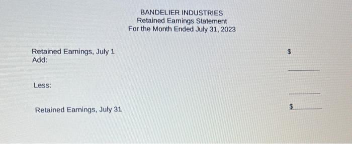 Your Work on this Document Item 1 Use the following accounts and