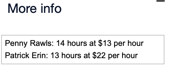  More info Lumber: 48 units at $7 per unit Padding: 13