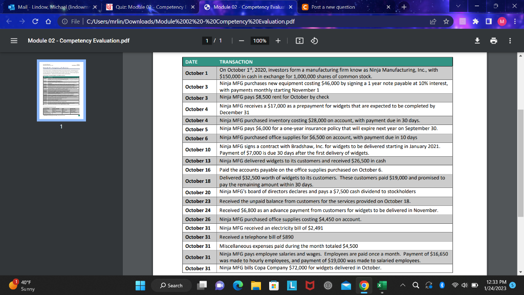  Which is the correct General Journal entry for the October 18th