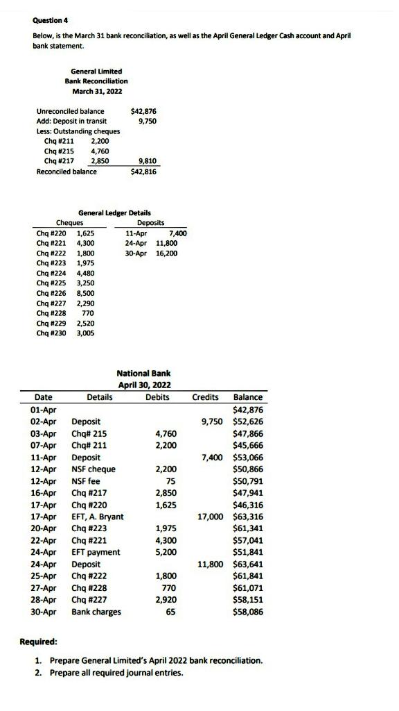 can somebody answer this question please? Question 4 Below, is the March