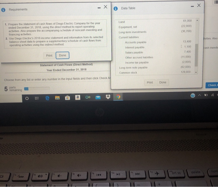 the icon to view the income statement.) (Click the icon to view