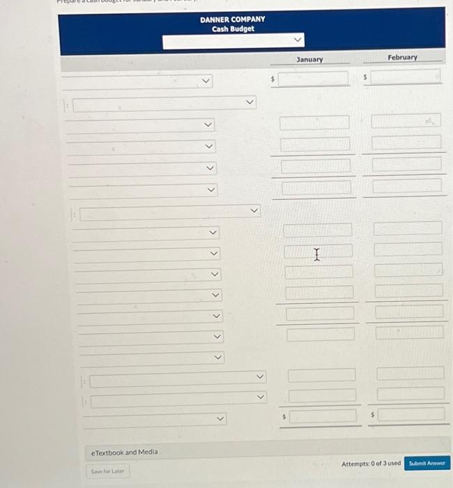first 2 months of 2020 are as follows. Collections from customers: January
