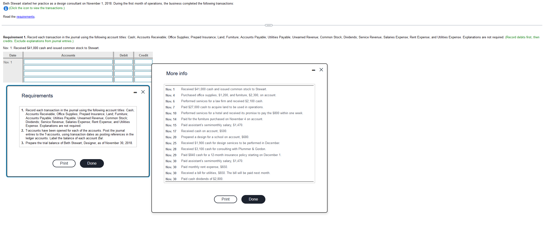  Beth Stewart started her practice as a design consultant on November