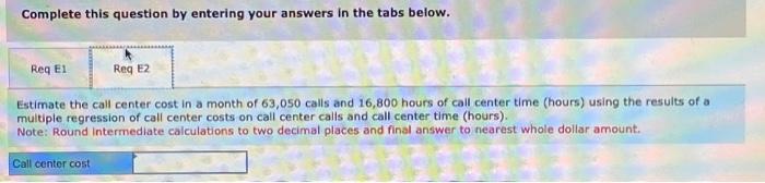 Estimate the call center cost in a month of 63,050 calls and