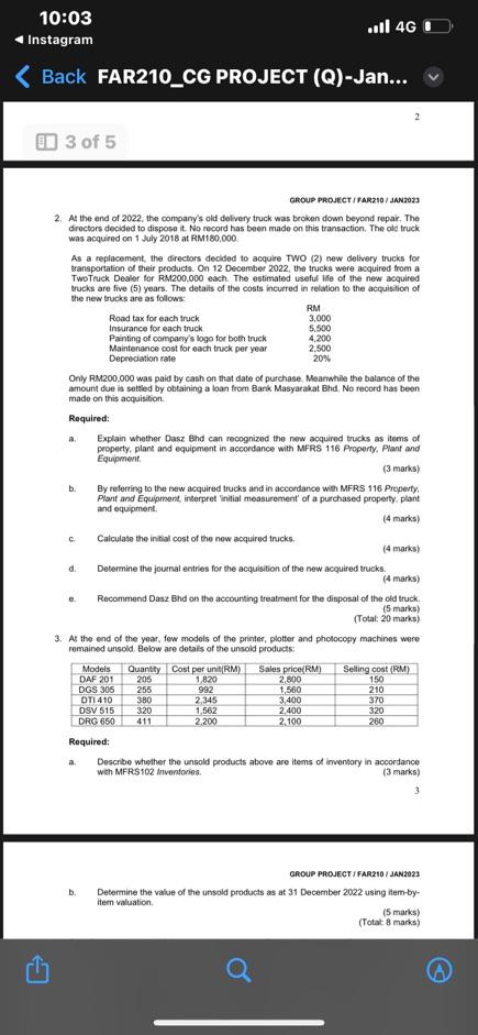 please answer q2 only GROUP PROUECT IFAR210 / IAN2O23 2. At