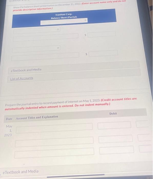 dated May 1, 2022, and pay interest annually on May 1. Financial