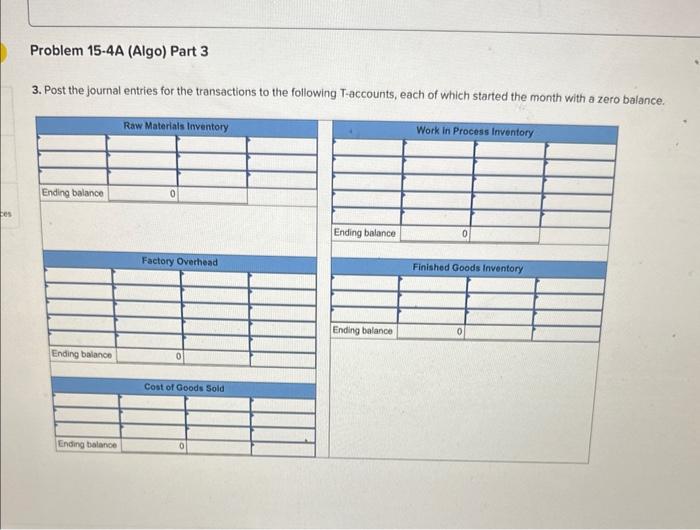 Information on the company's production activities during May follows. a. Purchased raw