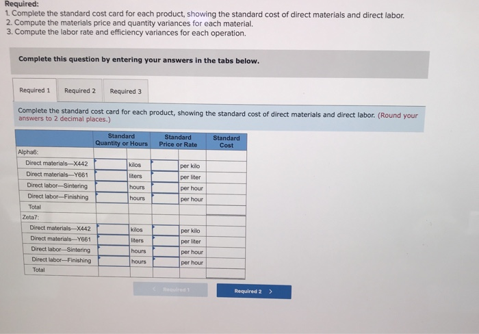 produces two products, Alpha6s and Zeta7s, which pass through two operations, Sintering